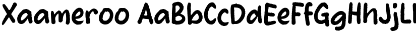 Xaameroo font