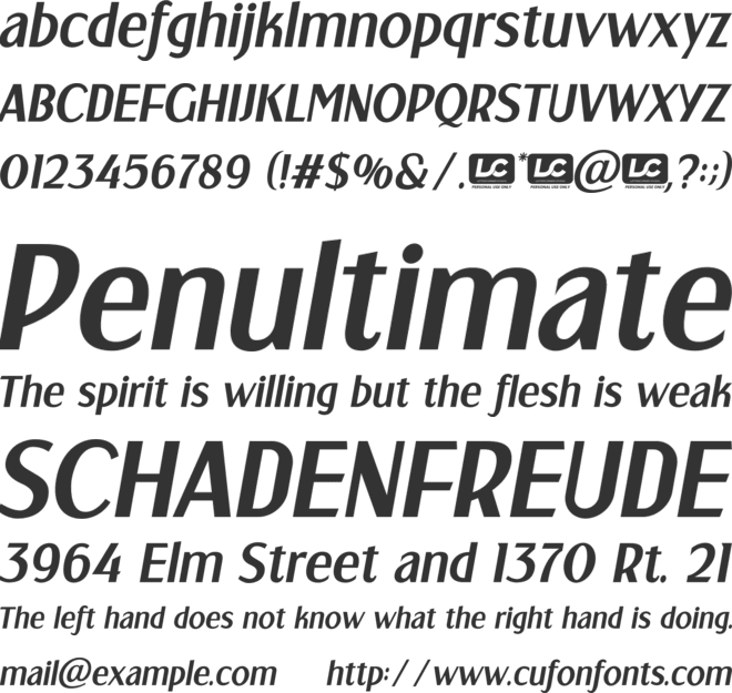 Krefeld font preview