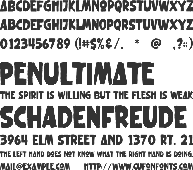 Elonic font preview