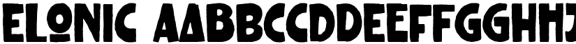 Elonic font