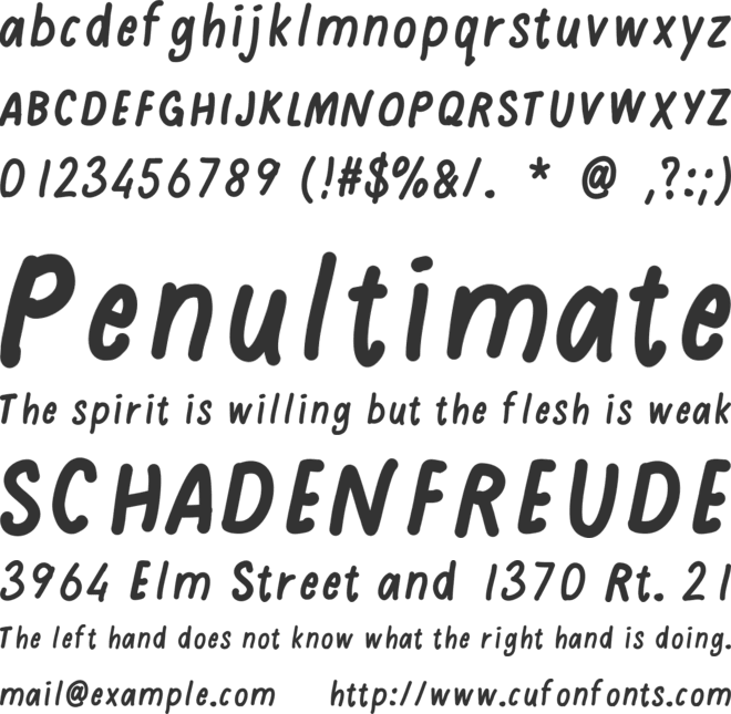 lily script font preview