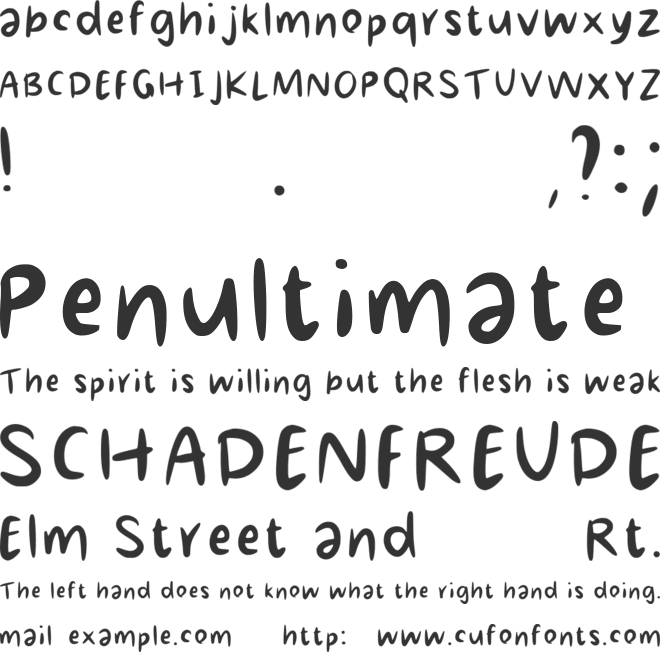 Foxy Script font preview