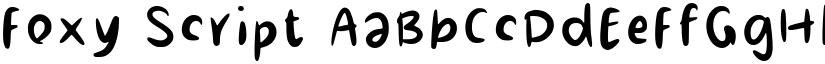 Foxy Script font download
