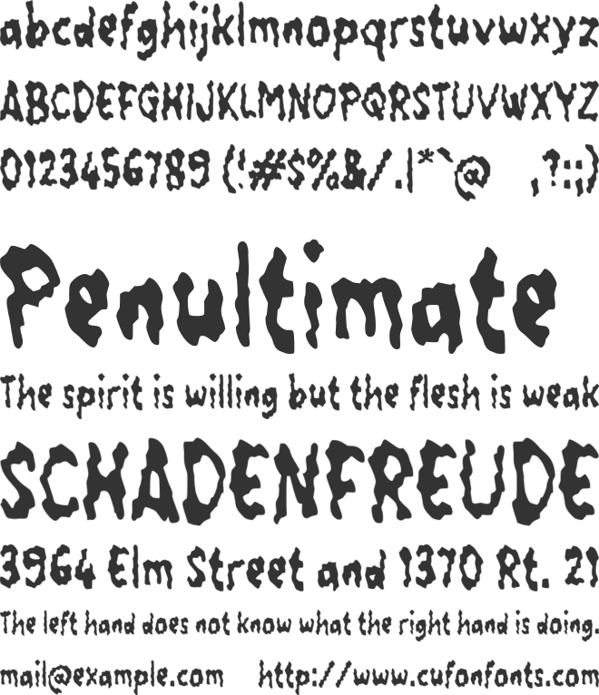 Xabarinda font preview