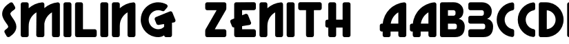 SMILING ZENITH font