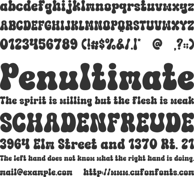 Tropical Leaves font preview