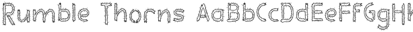 Rumble Thorns font