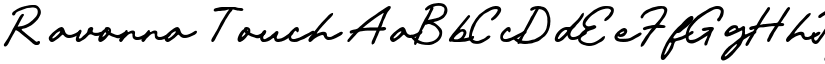 Ravonna Touch font