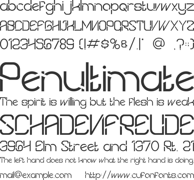 Quantum Futuristic font preview