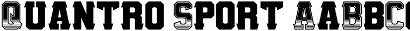 Quantro Sport font download