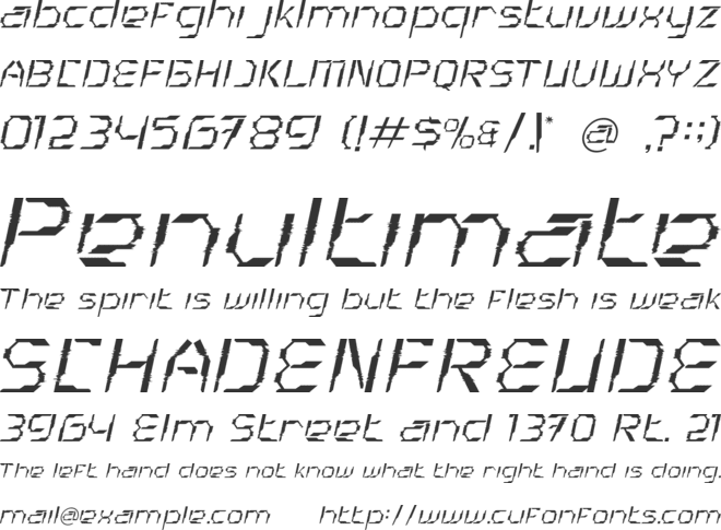 Pulse Display font preview