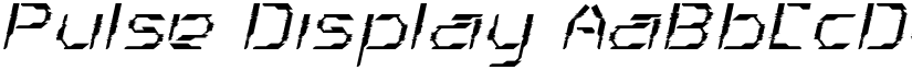 Pulse Display font