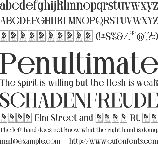 Ronale Classic font preview