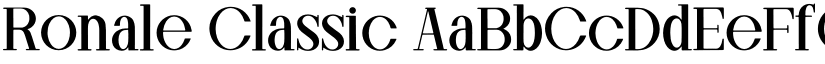 Ronale Classic font