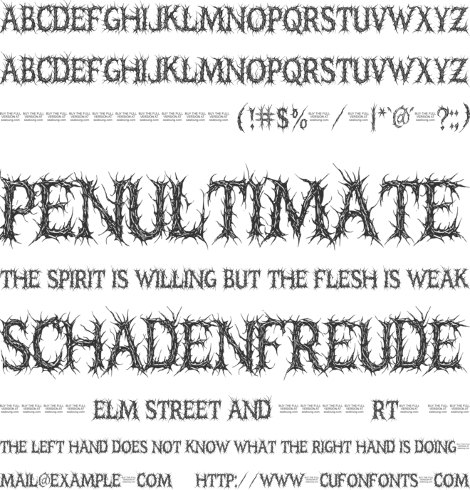 Zorth Samlo font preview