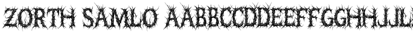 Zorth Samlo font