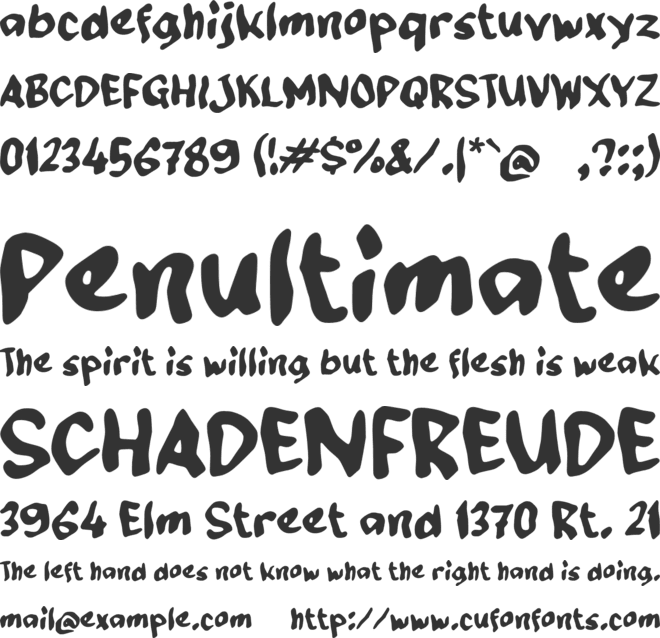 Xableno font preview