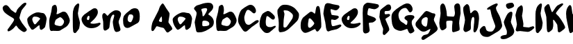 Xableno font download