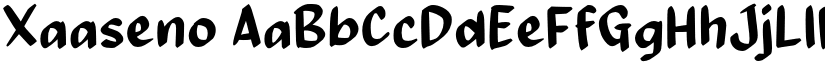 Xaaseno font