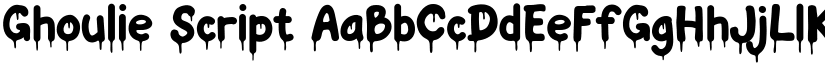 Ghoulie Script font download