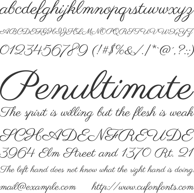 Demiholy font preview