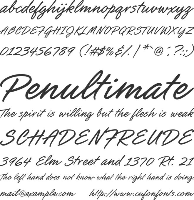 Dariodaro font preview