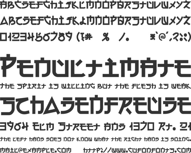 Hiraikana font preview