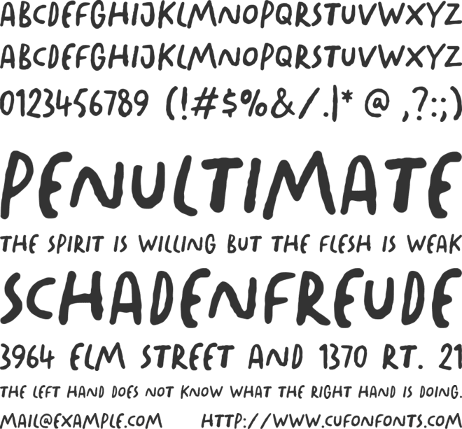 Rindu Hujan font preview