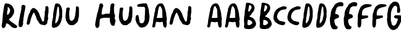 Rindu Hujan font