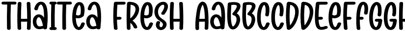 Thaitea Fresh font