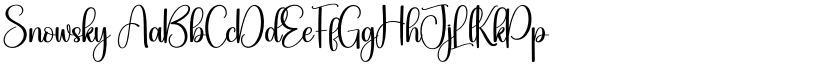 Snowsky font download
