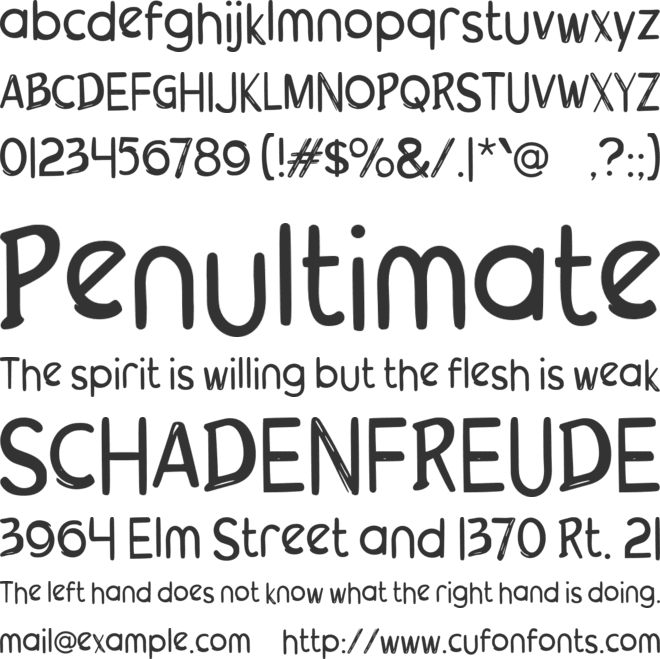 Xabinos font preview