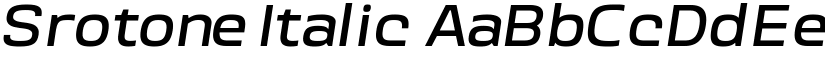 Srotone Italic font