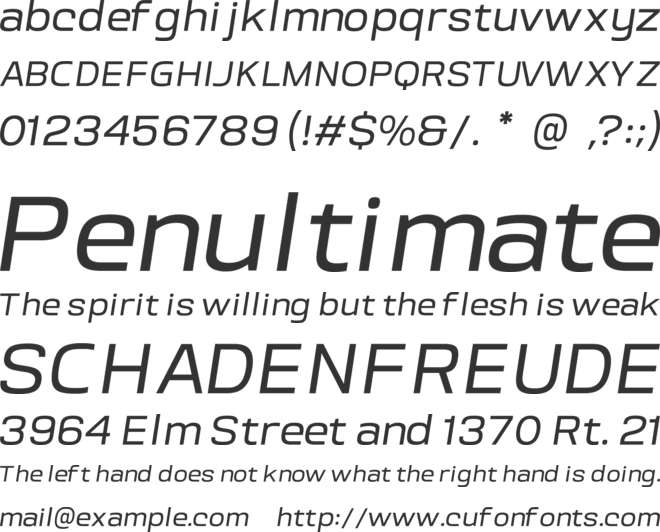 Srotone font preview