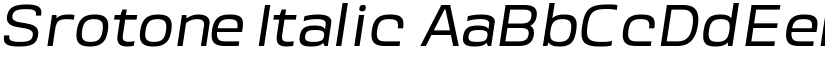 Srotone Italic font