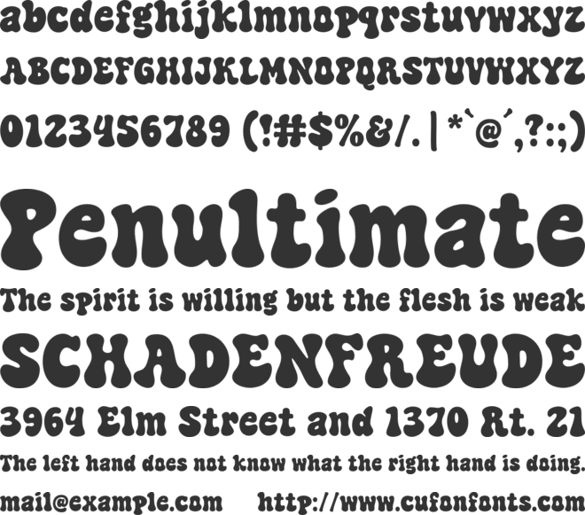 Super Maples font preview