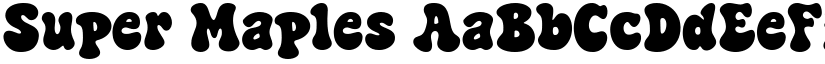 Super Maples font