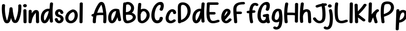 Windsol font