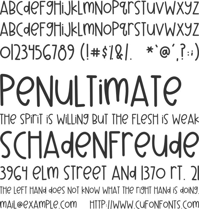 Winter Wonderful font preview