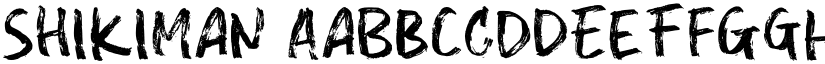 Shikiman font