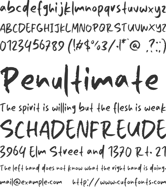 Super Fight font preview