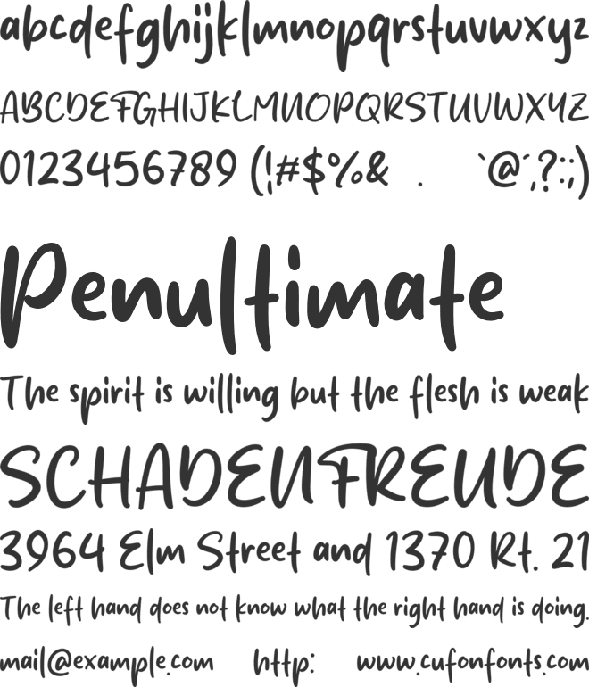 Melon Fruit font preview