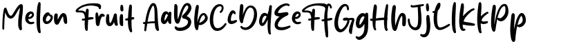 Melon Fruit font