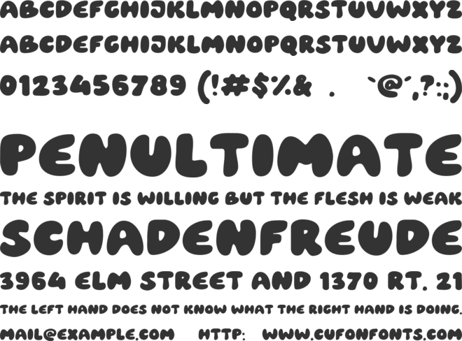 Unlucky Man font preview