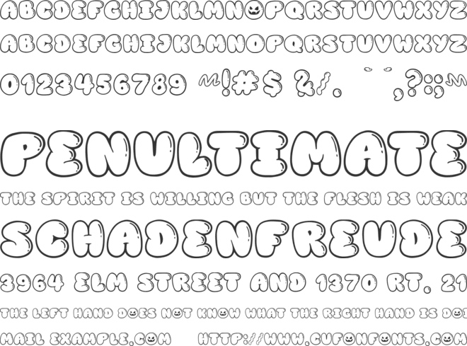 Railghost font preview