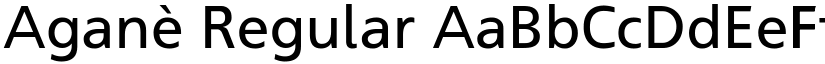 Aganè Regular font