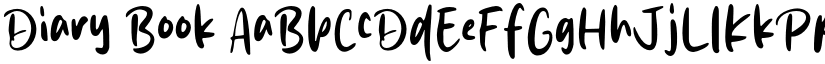 Diary Book font