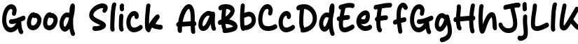 Good Slick font
