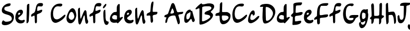 Self Confident font