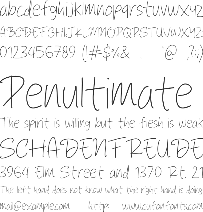 Creative Kids font preview